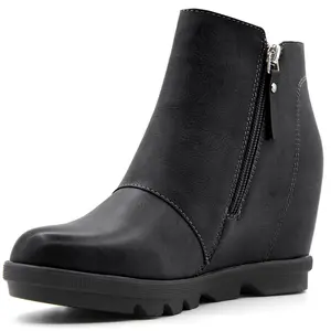 Wedge Booties for Women with Heel Hidden Wedge Boots Ankle Boots Wedge Booties