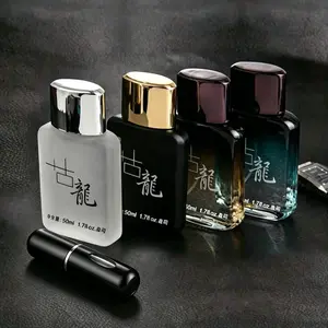 4 Bottles Long-Lasting Eau De Cologne for Men, Floral Woody Scent, Perfect for Dates, Parties, Birthday Gifts, Includes Free Travel Bottle