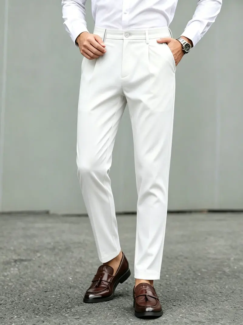 white dress pants for men - TikTok Shop