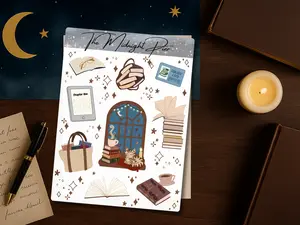 Book Club Cozy Reading Sticker Sheet