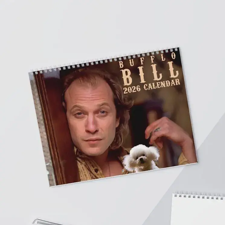The Silence of the Lambs Calendar 2026-2027, Buffalo Bill Calendar 2026-2027, Buffalo Bill Funny Movie, Gift for Fan