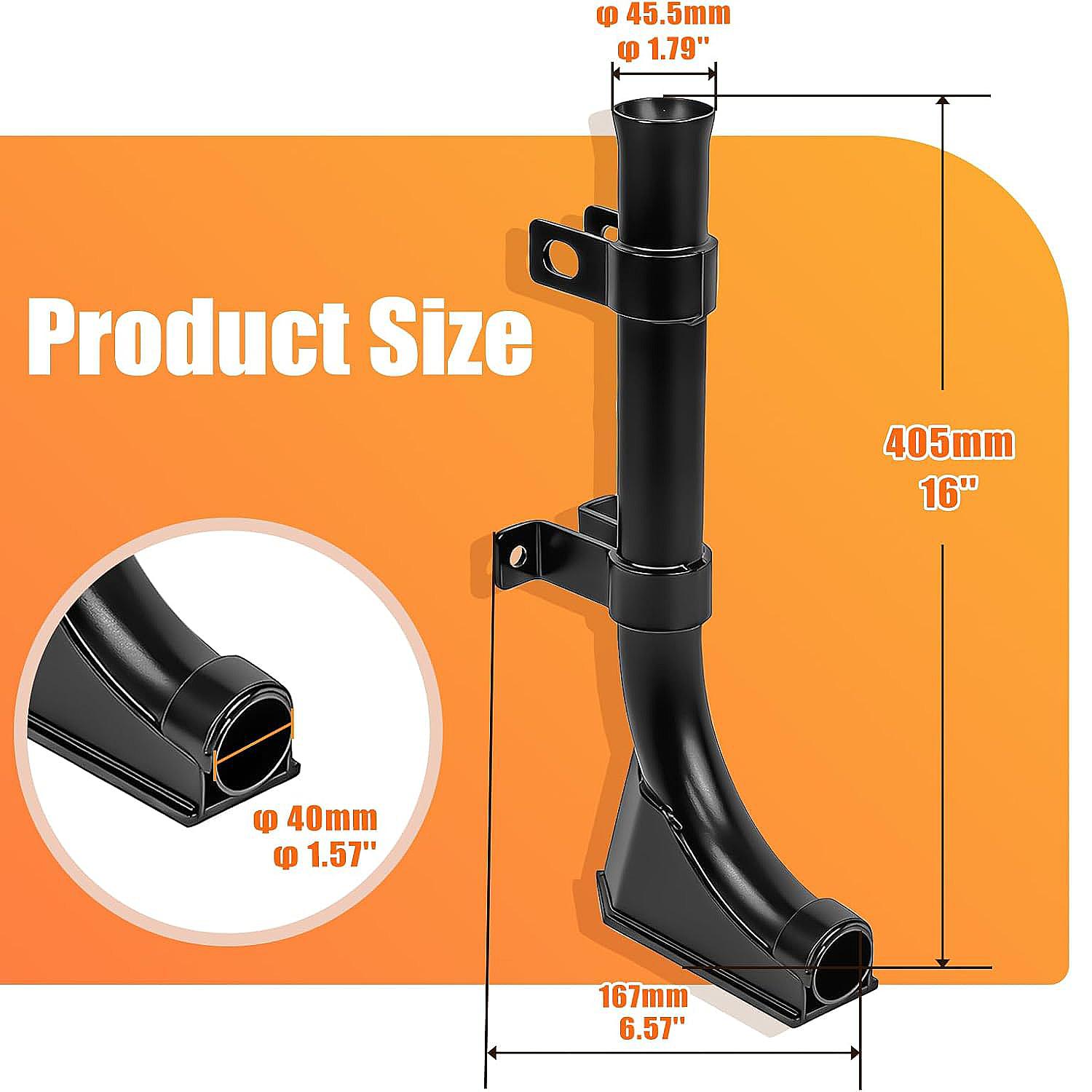 Pipe Layer Attachment Fits Hitch Mounted Ripper Trencher Accessories, Flexible Pipe Laying Tool for 3-Point Lawn Ripper Hitch Lawn Subsoiler for ATV UTV Tractor, Locking Structure Max Dia 1.18''