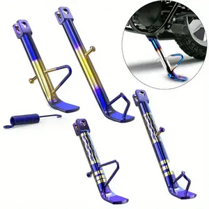All-Terrain, Stainless Steel Motorcycle Kickstand - Easy Install, Durable Side Stand for Motorbikes, Scooters, E-Bikes & ATVs