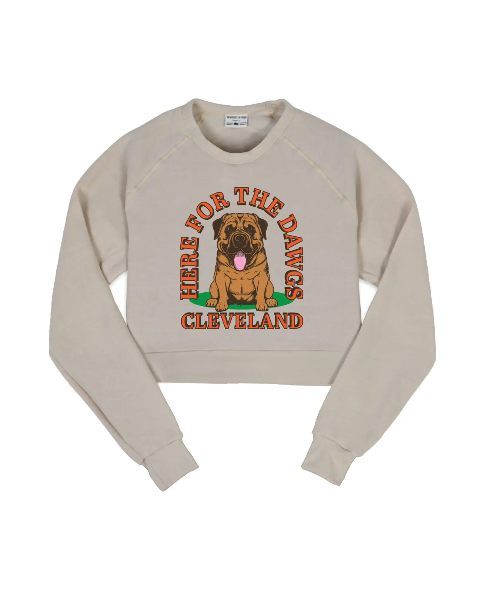 Here For The Dawgs Cropped Crew Sweatshirt