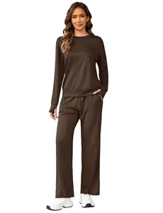 Softest Matching Lounge Set - WFH & Weekend 2 Piece Outfit, Comfy Pants with Pockets