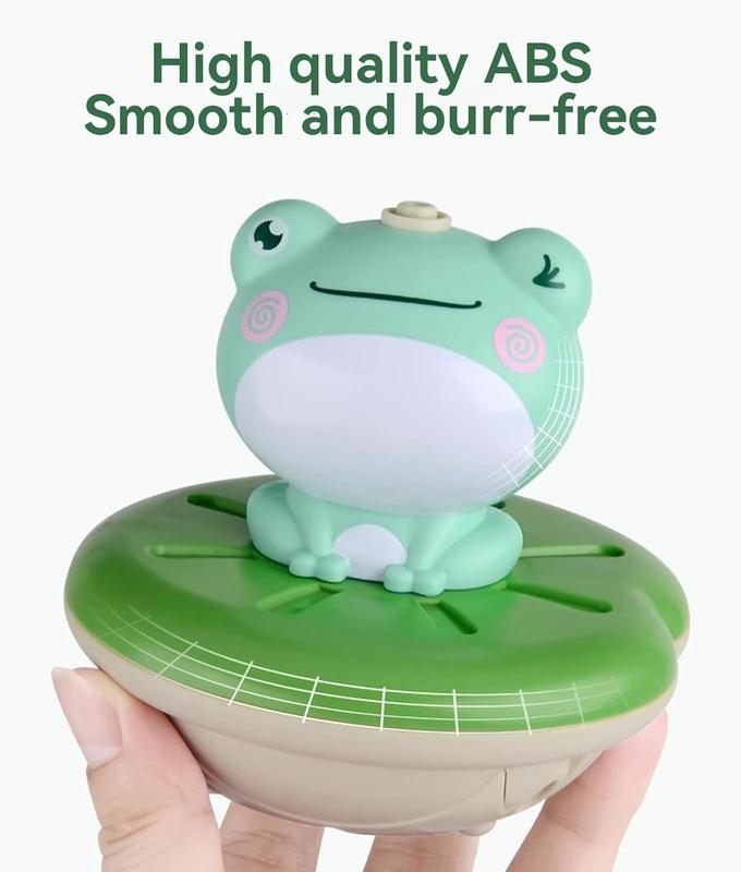 Frog Design Bath Toy with 4 Interchangeable Nozzles Water Sprinkler for Kids Fun Bathtub Toy STEM Learning & Sensory Play Safe BPA-Free Toddler Gift Baby Shower Gift