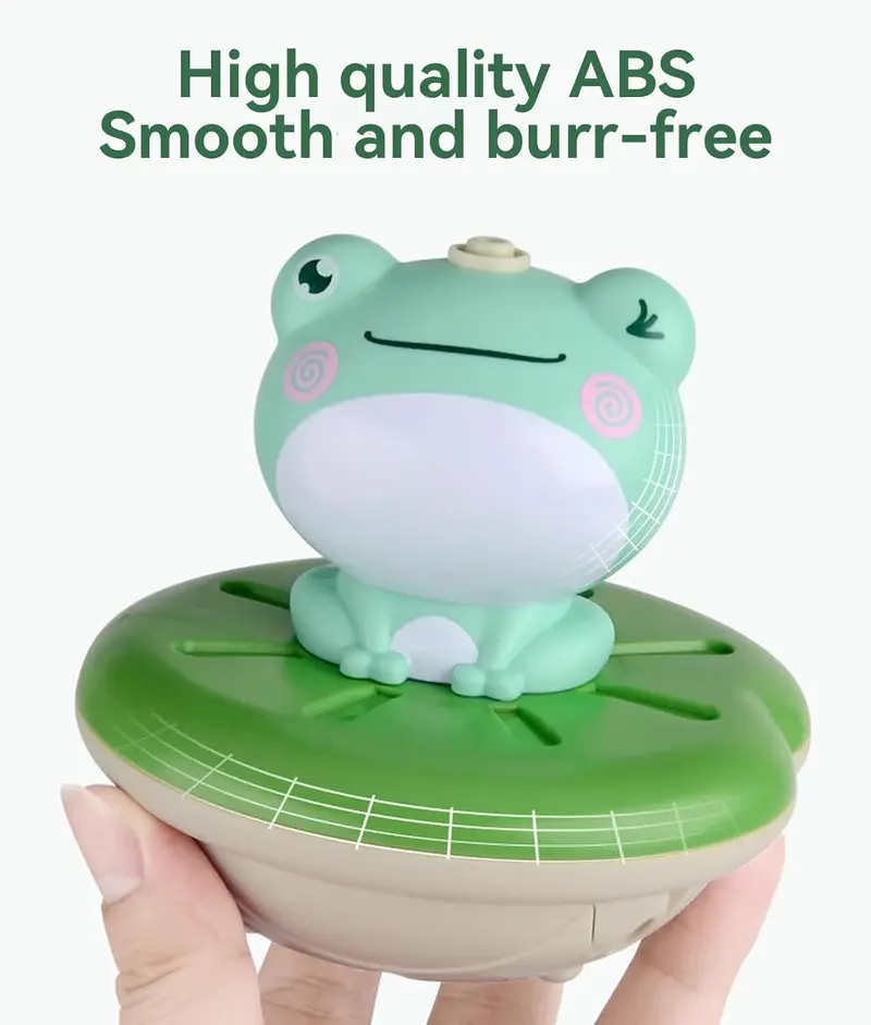 Frog Design Bath Toy with 4 Interchangeable Nozzles Water Sprinkler for Kids Fun Bathtub Toy STEM Learning & Sensory Play Safe BPA-Free Toddler Gift Baby Shower Gift