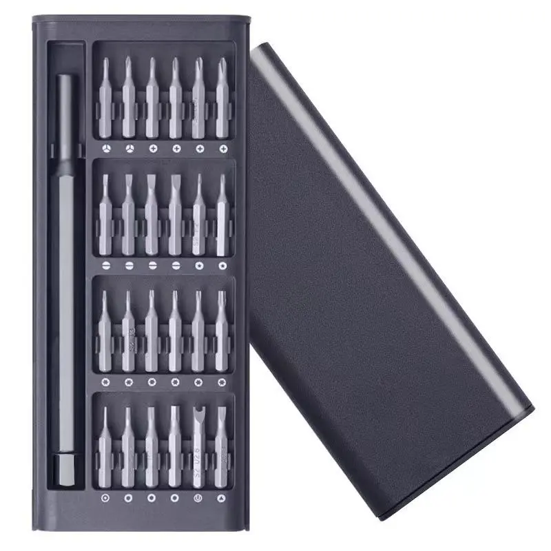 24-in-1 Precision Magnetic Screwdriver Bit Set with Portable Case, Multipurpose Screwdriver Kit for Professional Mobile Phone & PC Electronics Repair, 24-In-1 Screwdriver Sets
