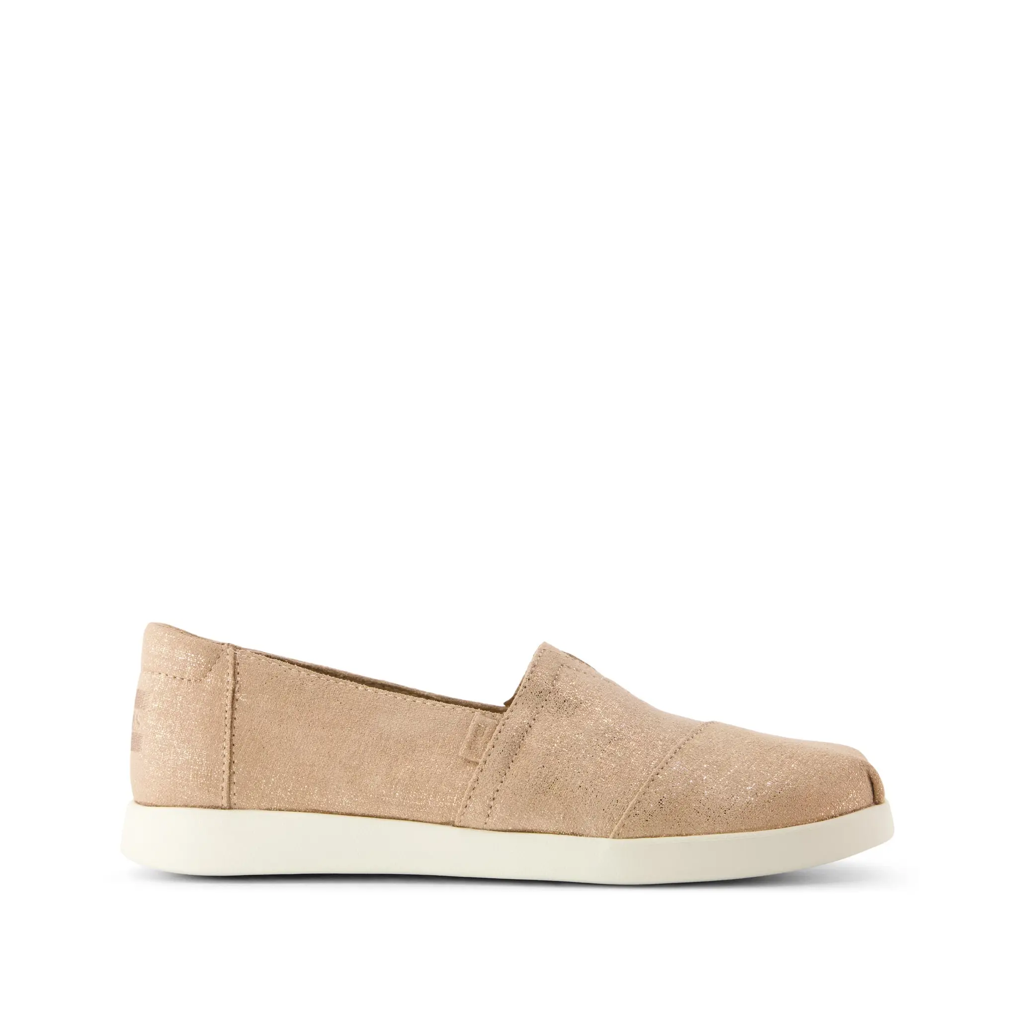 Womens Alpargata Plus Bronze Metallic Crosshatch Suede