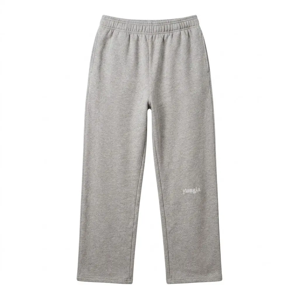 YLA Classic Wide Leg Sweatpants Unisex Relaxed Fit Fleece Lounge Pants Casual Athletic Straight Leg Jogger Bottoms