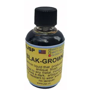 BLAK-GROUND Antique Black Patina Solution for Jewelry 2 oz Thick Matte Formula for Gold Silver Brass & Copper Ideal for Engravings and Metalwork