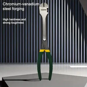 12 Inch Extended Diagonal Pliers, Multi-Functional Wire Cutter, Sloped Design for Small Spaces, Durable Thick Neck Pliers