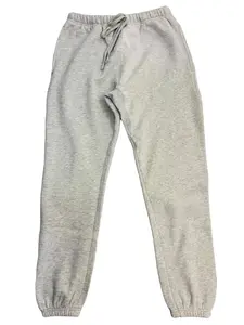 2022 Light Gray Cuffed Sweatpants - Soft Tapered Leg Trousers, Athletic Urban Streetwear for All Season Unisex Daily Wear