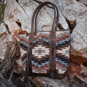 The Guadalupe Serape Palomino Tote by STS Ranchwear  Features STS Ranchwear