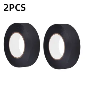 Two Rolls Wire Harness Tape, Cloth Base Electrical Tape, Car Cloth Tape, High Temperature Cable Wrap, Noise Reduction Heat Resistant Fabric Tape