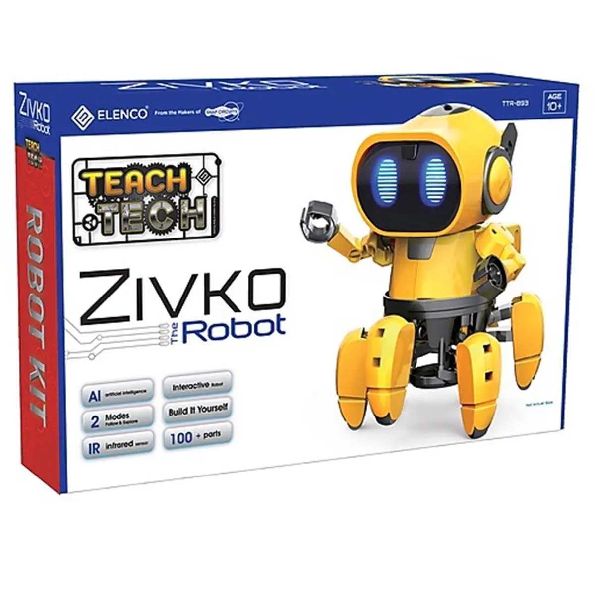 212 MAIN Zivko the Robot Interactive Dog Toy - Artificial, AI Emotions, STEM Fun, Age 8+ Compatible Pet Accessory