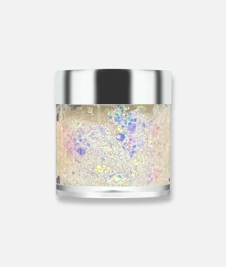 White Iridescent Face & Body Glitter Gel