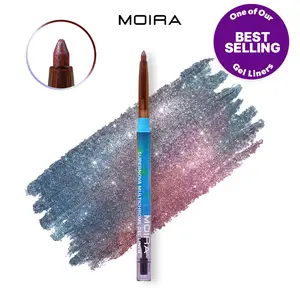 Moira | Supernova Multichrome Gel Eyeliner | Smooth gel texture, Built-In Sharpener, Water & Smudge-Proof | Shade (018, Ara) | Upto 12hrs