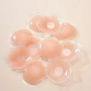 5 Pairs of Reusable Silicone Soft Nipple Covers, Women's Strapless Bra Petals, Lift and Support Breast Adhesive Pasties for All Occasions Accessories