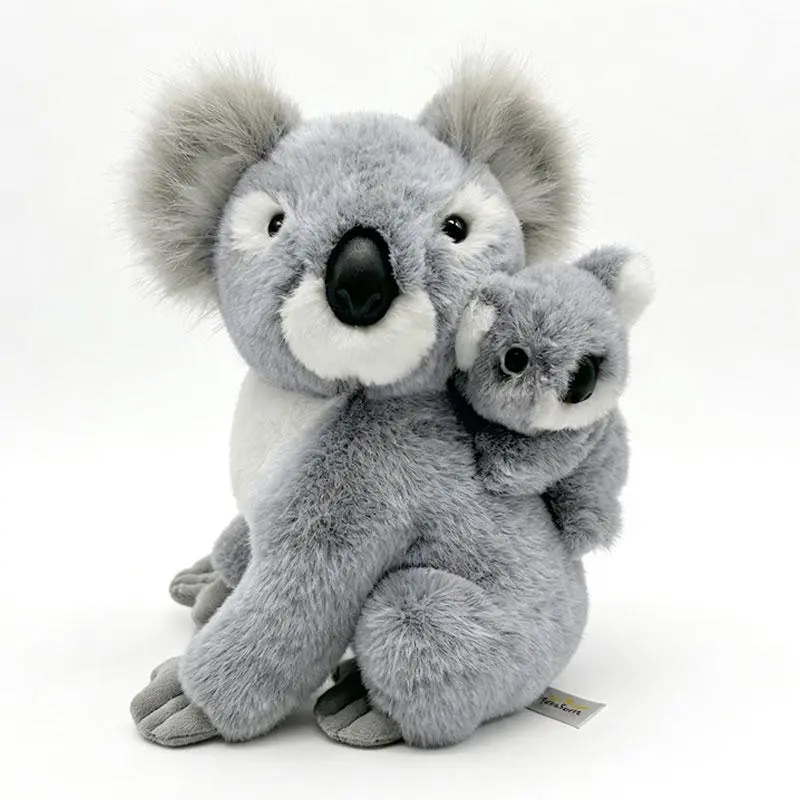 100% New and High Quality PP Cotton Mother-Child Koala Stuffed Doll, 27cm Soft Simulation Artificial Plush Toy, Lovely Birthday Gifts for Kids, Dropship and Wholesale Eligible, One Size, Animals & Nature