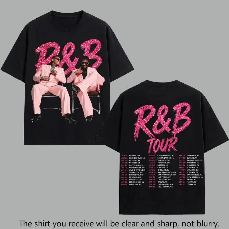 Raymond & Brown The R&B Tour 2026 V28 T-Shirt, R&B Music Duo Graphic Tee, Urban Hip Hop Soul Streetwear Shirt, Concert Tour Merch, Gift for R&B Fans, Vintage Music Tee