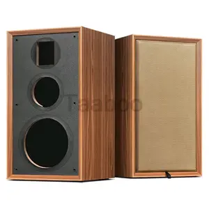Taaboo 8 Inch Three-Way Labyrinth Speaker Model with Wood Material High Level Input Bookshelf Style Front Facing Speakers