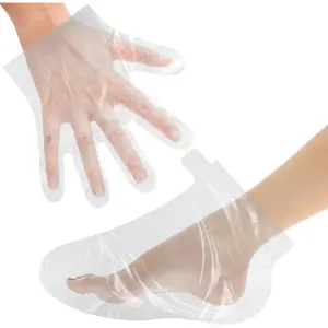 200 Pcs Larger Thicker Disposable Paraffin Wax Liners for Feet and Hand, Plastic Bags for Thermal Hot Wax Therapy SPA Paraffin Wax Machine