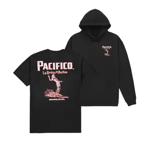 Pacifico Surf Graphic Beach T Shirt Men Women Casual Streetwear Tee, Vintage Beer Brand Wave Design Shirt, Summer Coastal Style Soft Cotton T Shirt