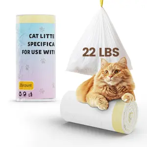 120 - Count, 2.5Mils Thick Cat Litter Box Liners with Drawstring - 26" x 16", Ideal for Self - Cleaning Boxes