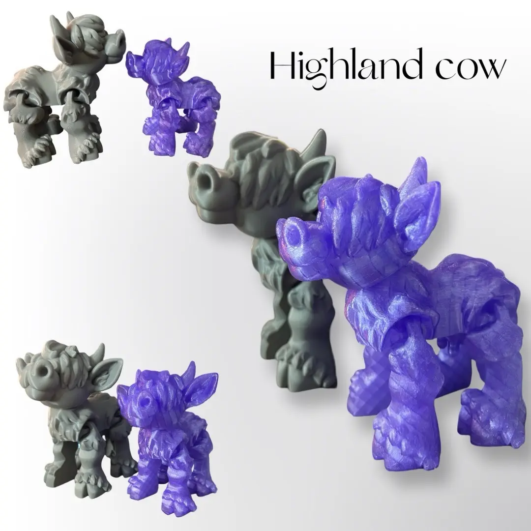 3D printed Highland Cow