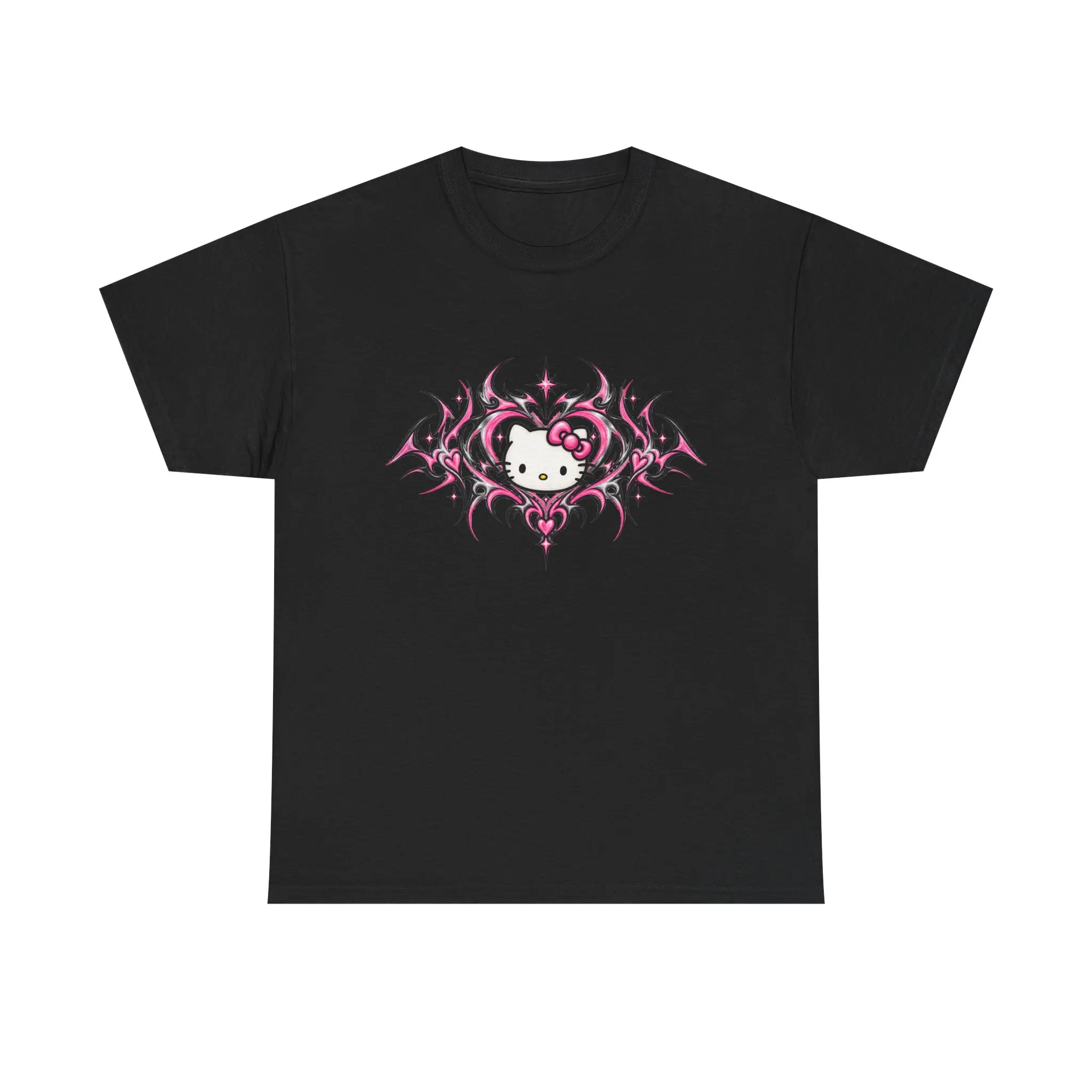 Hello Kitty Tribal Heart Tee | Cute Punk Kitty T-Shirt/tribe/adorable hello kitty/cute and edgy/y2k/altgirlstyle
