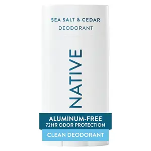 Native Deodorant | Natural Deodorant for Men, Aluminum Free with Baking Soda, Probiotics, Coconut Oil and Shea Butter | Sea Salt & Cedar