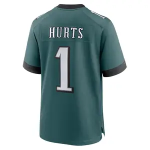 Jalen Hurts Philadelphia EaglesGame Jersey - Midnight Green