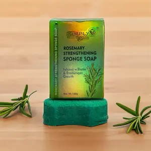 ROSEMARY STRENGTHENING SPONGE SOAP - infused with BIOTIN & ENCOURAGES GROWTH