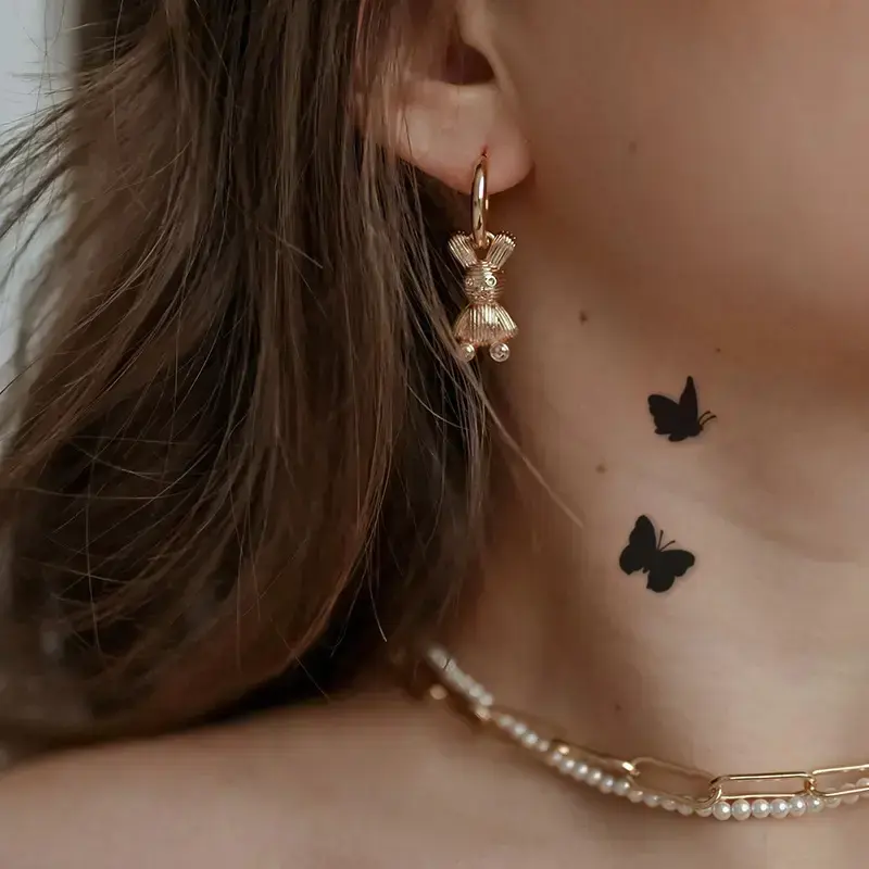 A Temporary Butterfly Tattoo Sticker, Black and White Waterproof Body Art Sticker, Suitable for Arms, Wrist and Shoulders, Long-Lasting Realistic, Fashion Accessories, Suitable for Parties, Events and Summer Outwear-Black Friday Deals A Temporary Butterfly Tattoo Sticker, Black and White Waterproof Body Art Sticker, Suitable for Arms, Wrist and Shoulders, Long-Lasting Realistic, Fashion Accessories, Suitable for Parties, Events and Summer Outwear-Black Friday Deals