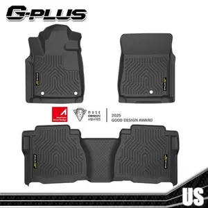 TPE Floor Mats Fit For 2007-2011 Toyota Tundra Double Cab Crew Max All-Weather