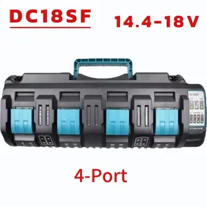 For Makita DC18SF 14.4V-18V LXT Lithium-Ion Rapid Optimum 4-Port  Battery Charger