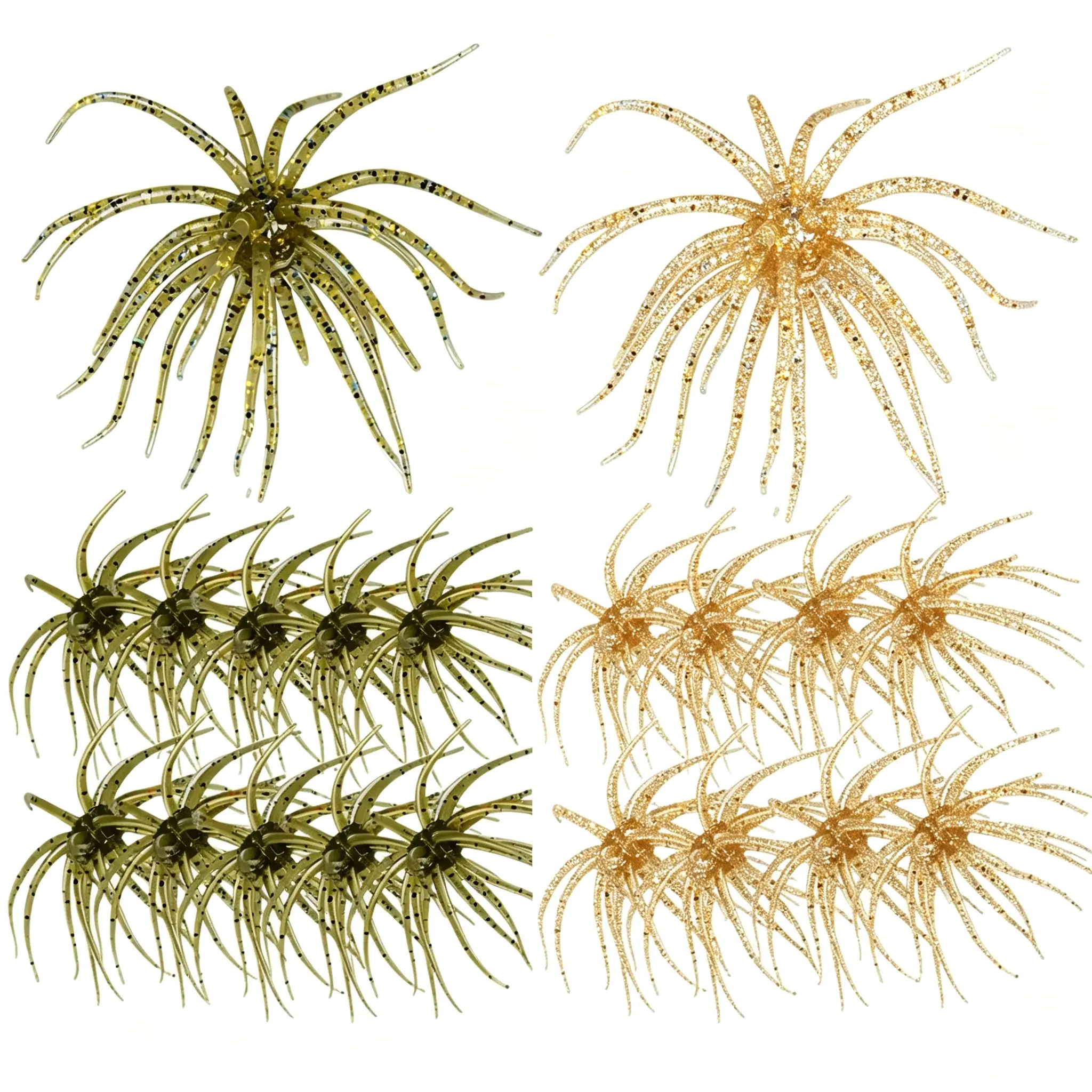 20PCS Fishing Lures for Freshwater – Realistic Sea Urchin Bait, Floating Artificial Fishing Lures with Lifelike Details, Durable Soft Bass Baits