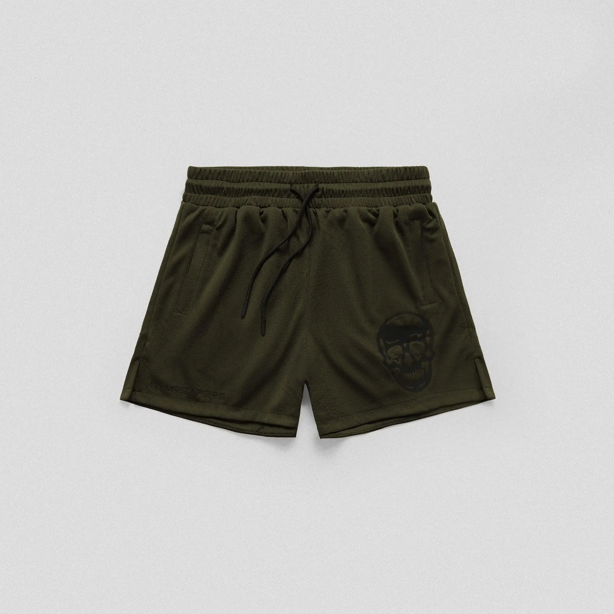 Gymreapers Mesh Training Shorts for Men - OD Green, Perfect for Summer Workouts, Weightlifting and Sports Activity