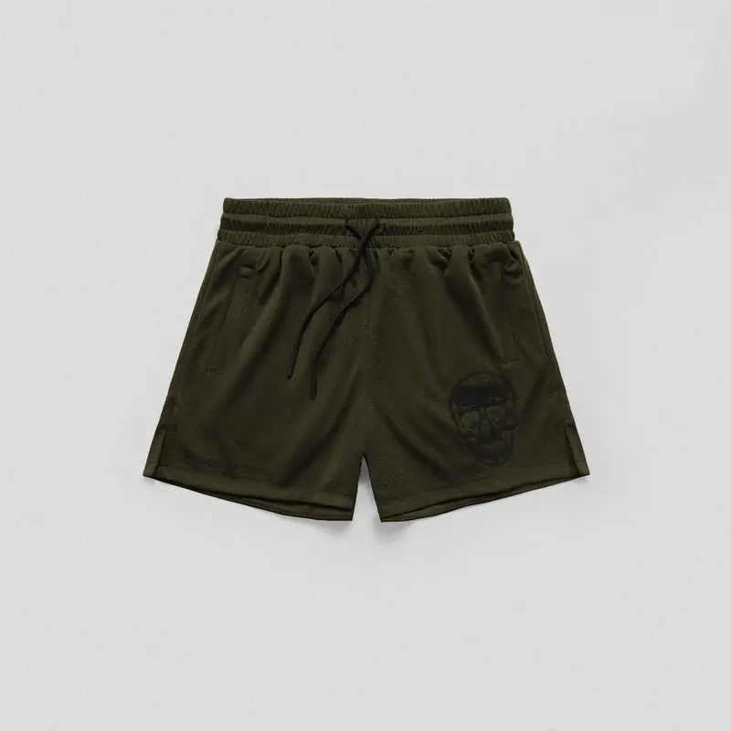 Gymreapers Mesh Training Shorts for Men - OD Green, Perfect for Summer Workouts, Weightlifting and Sports Activity
