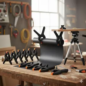 Multifunctional 10-Pack Spring Clamp Set: 2" & 4" Dual-Size Rust-Proof DIY Tool with Quick-Release Lock, Anti-Slip Grip & Multi-Angle Adjustment for Woodworking, Sewing, Crafts & Industrial Projects