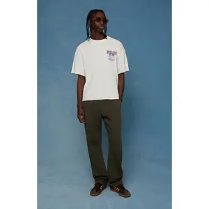 Pacsun Men's Olive Straight Leg Sweatpants