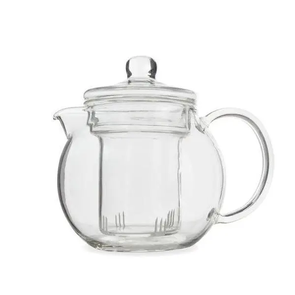 Yama Glass Blooming Teapot w/ Infuser (22oz) | Hand-Blown Borosilicate Glass Teapot