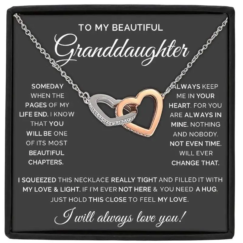 To My Beautiful Granddaughter Necklace