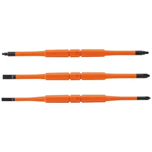 Klein Tools 13157 Screwdriver Blades, Insulated Double-End, 3-Pack