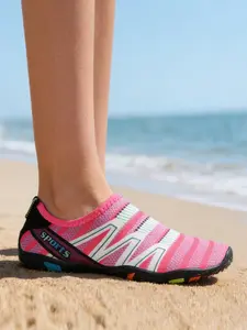 Unisex Colorblock Water Shoes, Quick Drying Barefoot Sports Shoes, Comfortable Lightweight Design Water Shoes for River Beach Swimming Pool Hiking, Water Footwear