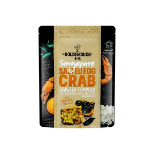 Golden Duck Singapore Salted Egg Crab Seaweed Tempura Crisps 92g - Viral Snack Sensation