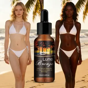 Tanning Oil Fast Dark Bronze Tanning Oil Accelerator  Ideal for Natural Tanning ,Portable for Beach Vacations 1 fl oz ️