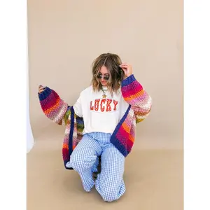 ETTA OG  star studded lucky graphic tee - ivory  red