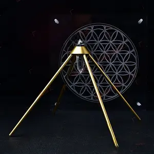 Factory Wholesale Vogel Pyramid Ornament Crystal Enthusiast Display Stand Demagnetization Container Pyramid Set